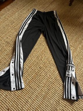 ⚜️ ADIDAS ADI-BREAK TRACK PANTS WITH BUTTON SIDE SIZE XS ⚜️